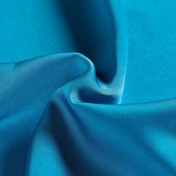 Blue Casual Women's Criss Cross Sleeveless Self-Tie Halter Backless Maxi Dress - Picture 4 of 6